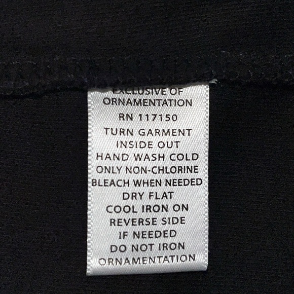 NWT Quacker Factory 1X 3/4 Sleeve T-Shirt w/Pink 3D Flowers Black/Rhinestones - Picture 12 of 12